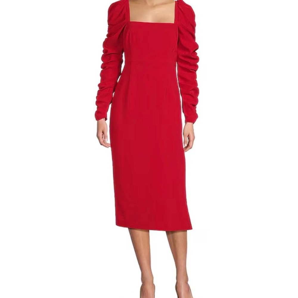 ANTONIO MELANI Red Long Sleeve Dress